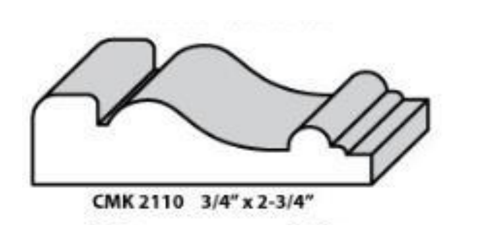 Chair rail profile CMK 2110